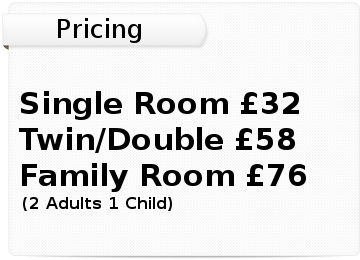 bed and breakfast pricing